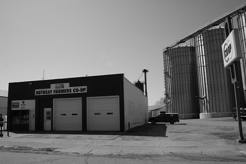 Downtown Rothsay is ag-oriented. Minnesota Prairie Roots file photo 2013.