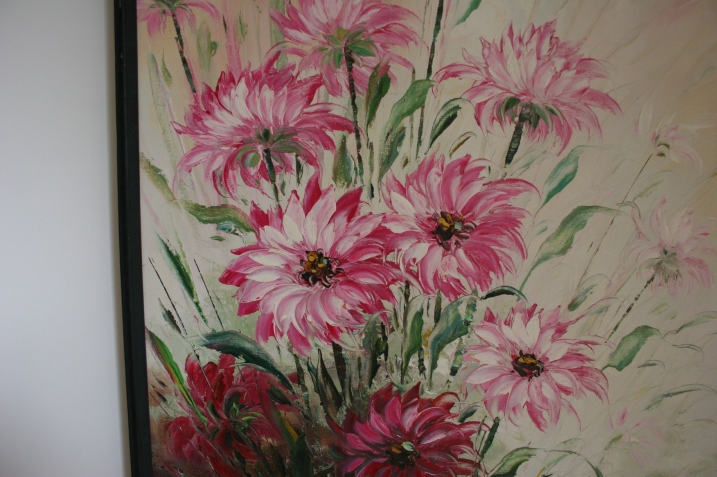 A section of the floral painting I purchased.