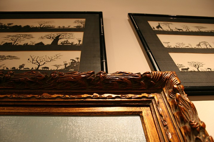 Some artists come to the sale and buy the art just for the frames.