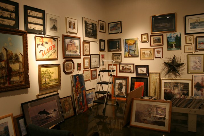 Just a snippet of the art at the Recycled Art Sale, Paradise Center for the Arts, downtown Faribault.