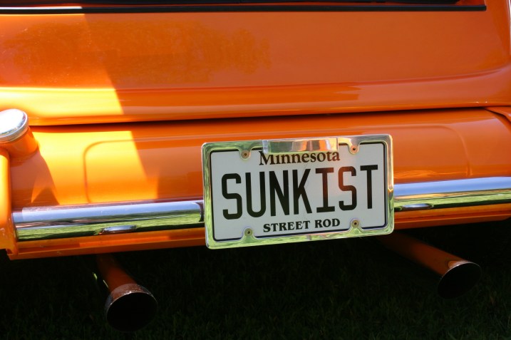 The Coupe's license plate.