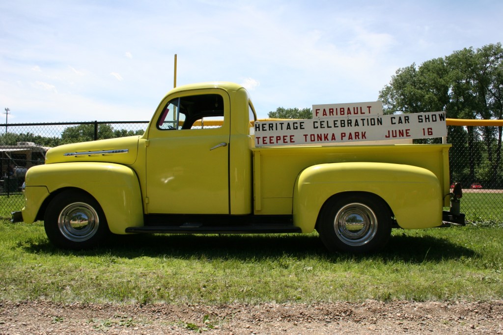The truck marking the show.