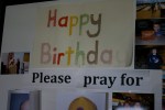 Church, happy birthday&nbsp;sign