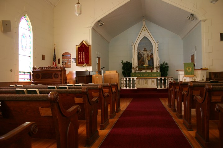 Fine craftsmanship defines the sanctuary.