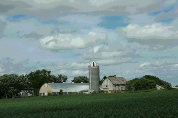Northwest of Owatonna along Steele County Road 17.