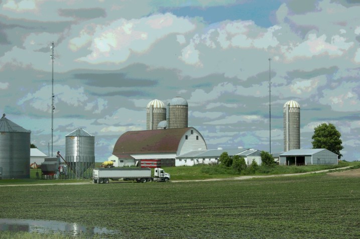 Southwest of Faribault.