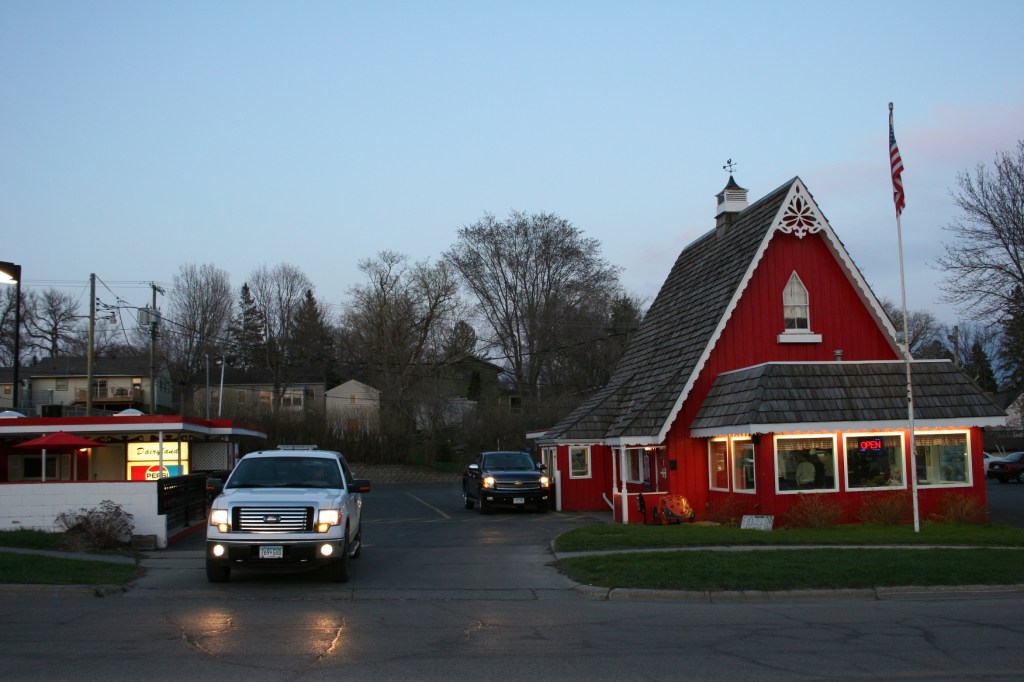The seasonal Dairyland Drive In opened in 1955.