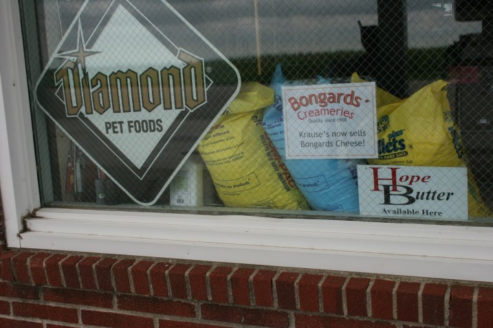 Krause Feeds & Supplies in Hope advertised the availability of Hope butter and Bongards cheese. File photo.