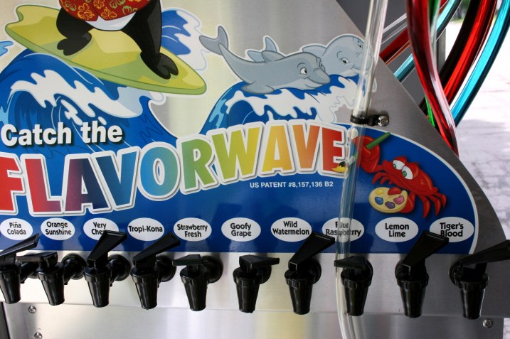 The patented Flavorware system inside the truck is duplicated on the exterior for self-service.