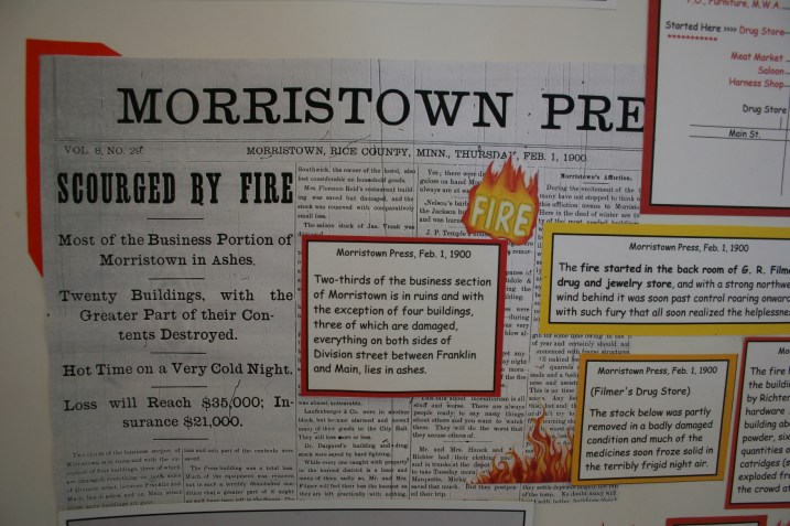 News stories about the devastating 1900 fire.