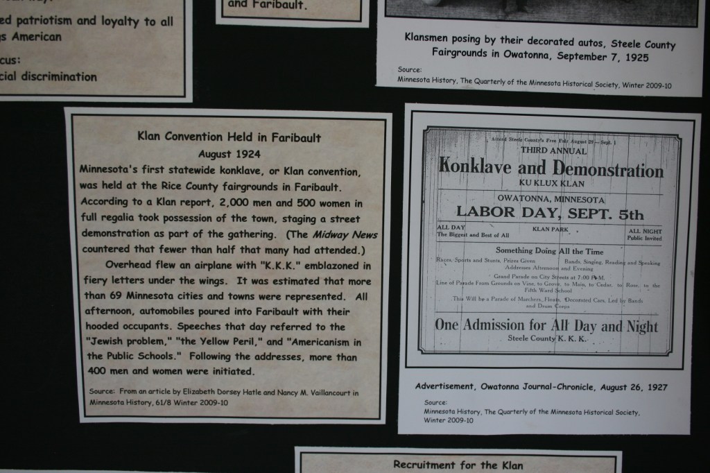 Information about the Ku Klux Klan's presence in Morristown and the region.