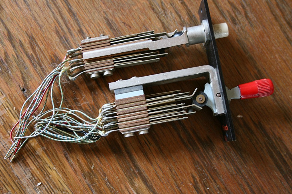 Switchboard wires and switches reportedly from Adolph Hitler's bunker.