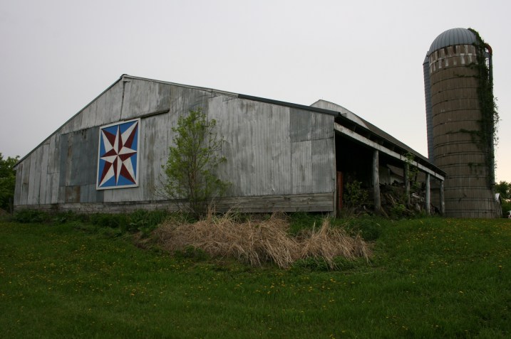 A a display of Americana art.