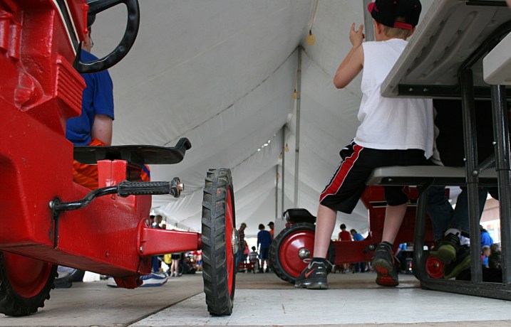 The vehicle of competition, momentarily parked.