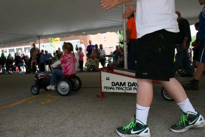 Cheering on a contestant.