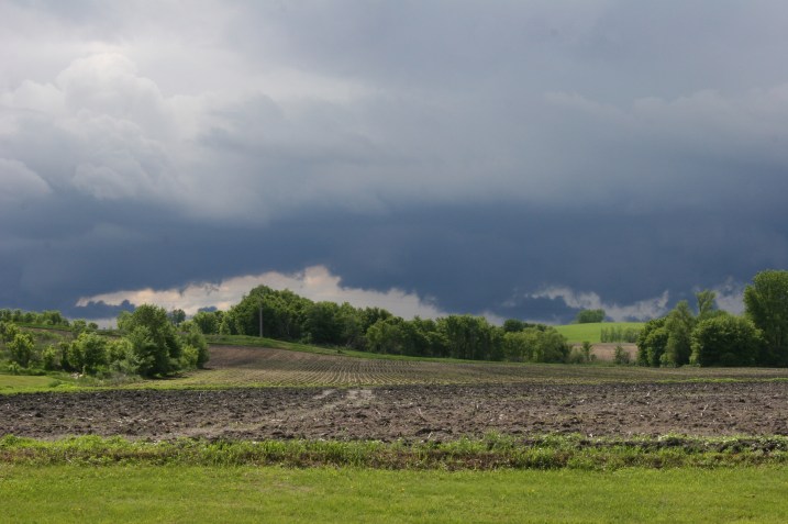 Heavy clouds rolled in from the west as I stood on the west edge of the ball field in Morristown late Saturday afternoon.