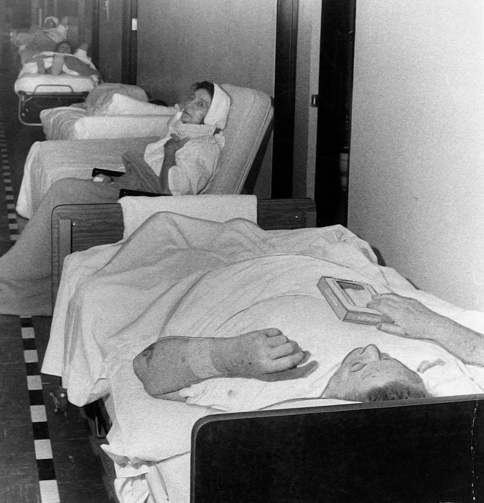 Some of the injured at the Tracy Hospital. Photo by The Tracy Headlight Herald and courtesy of Scott Thoma.