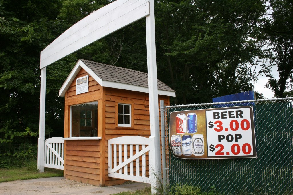 An on-site beverage stand.