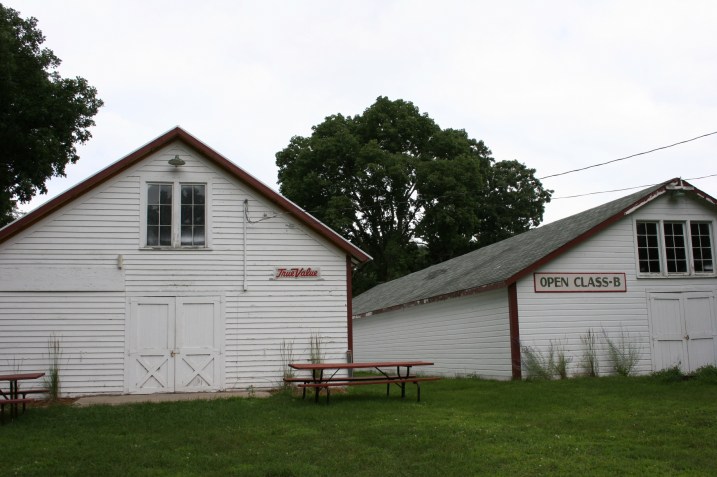 The open class exhibit buildings.