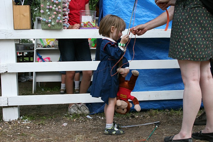 A ticket for the fish pond.