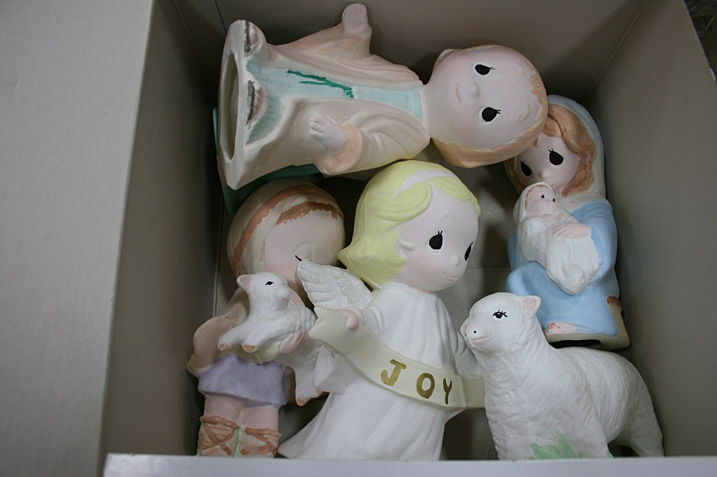 Among the abundance of Christmas decor, I spotted these precious pieces.