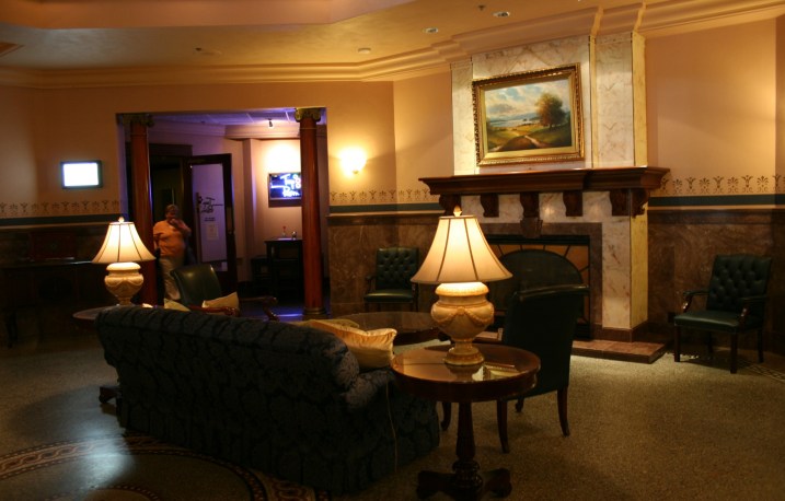 Inside the mood-setting Atrium.