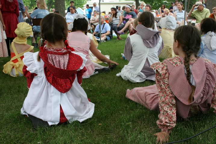 Pure Laura with bonnets, braids and prairie dresses.