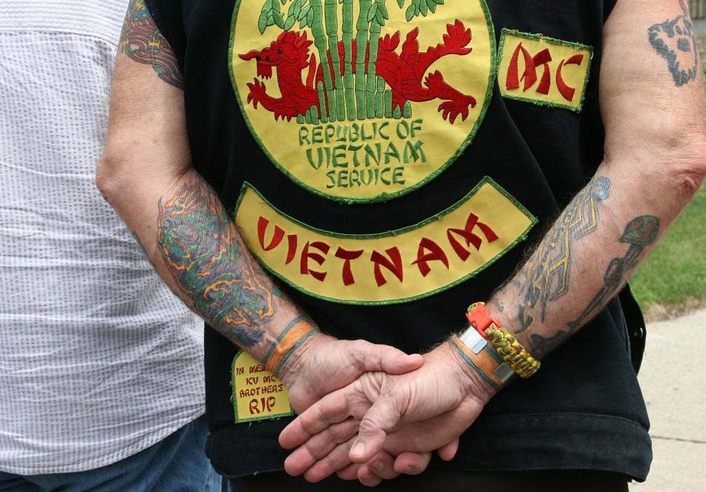 Many Vietnam veterans attended the ceremony.