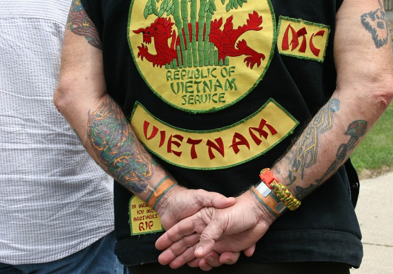 Many Vietnam veterans attended the ceremony.