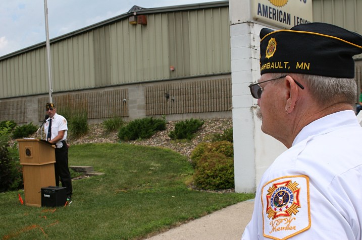 American Legion Post Commander Kirk Mansfield led the ceremony and read the names of the deceased.