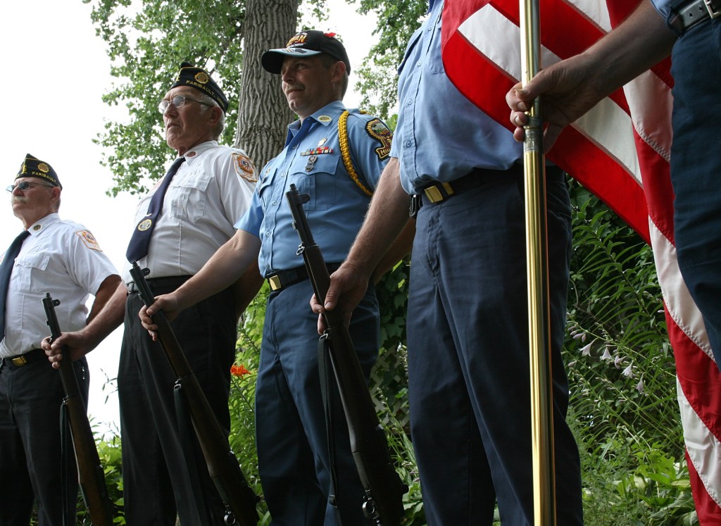 Veterans participate in the program.