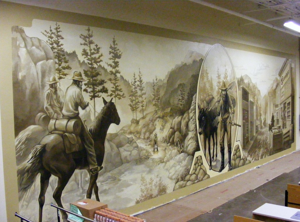 And Wimmer painted this mural in Rapid City, South Dakota. Photo courtesy of Greg Wimmer.