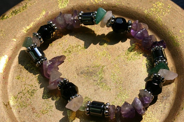 The bracelet Audrey gave me. My one regret is that I didn't have a photo taken of me and Audrey together.