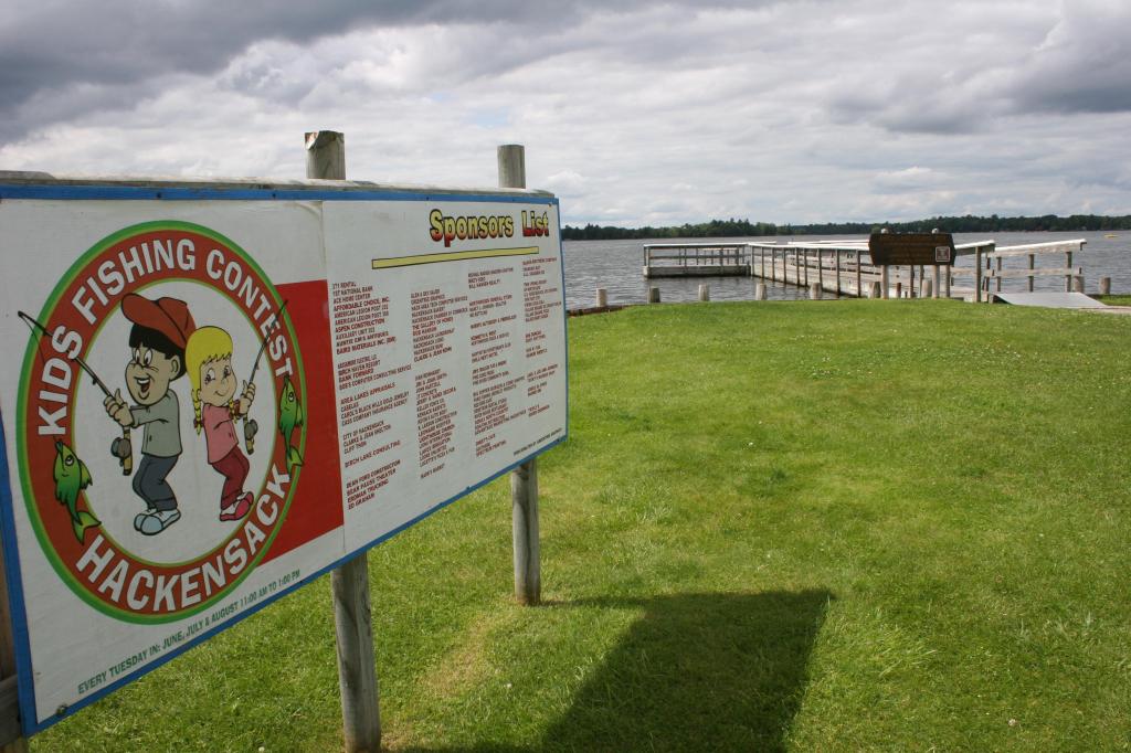 Every Tuesday during the summer months, Hackensack hosts a kids' fishing contest.