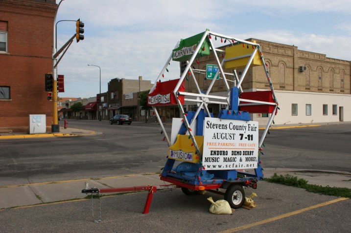 Fair, front view of sign