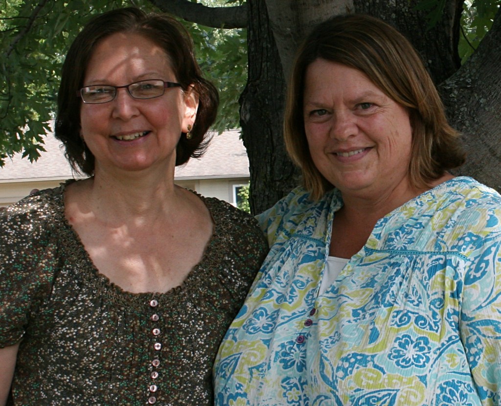 Me, left, with Jackie