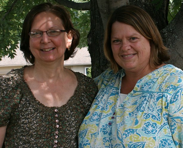 Me, left, with Jackie