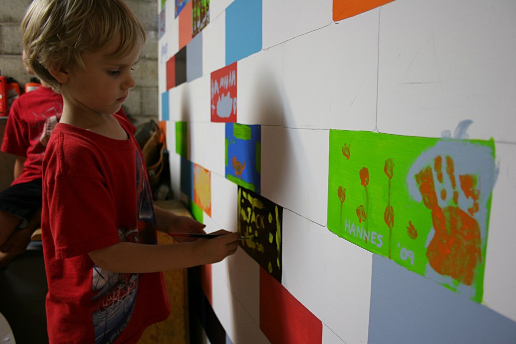 Jack creating his masterpiece.