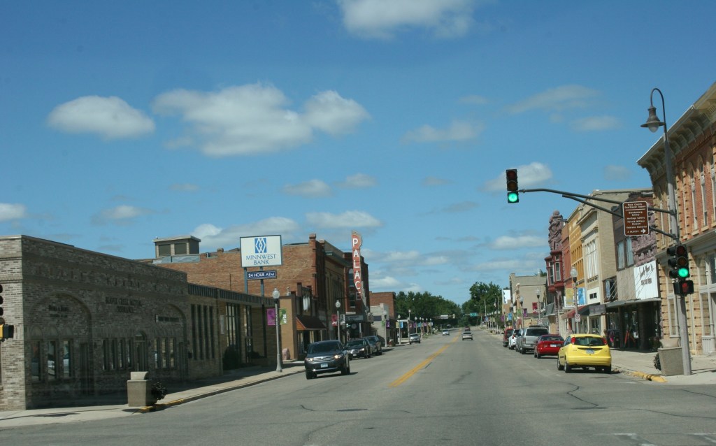 Downtown Luverne, Minnesota.