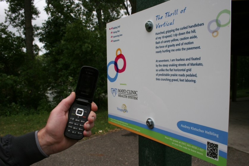 My husband and I listen to one of my selected poems.