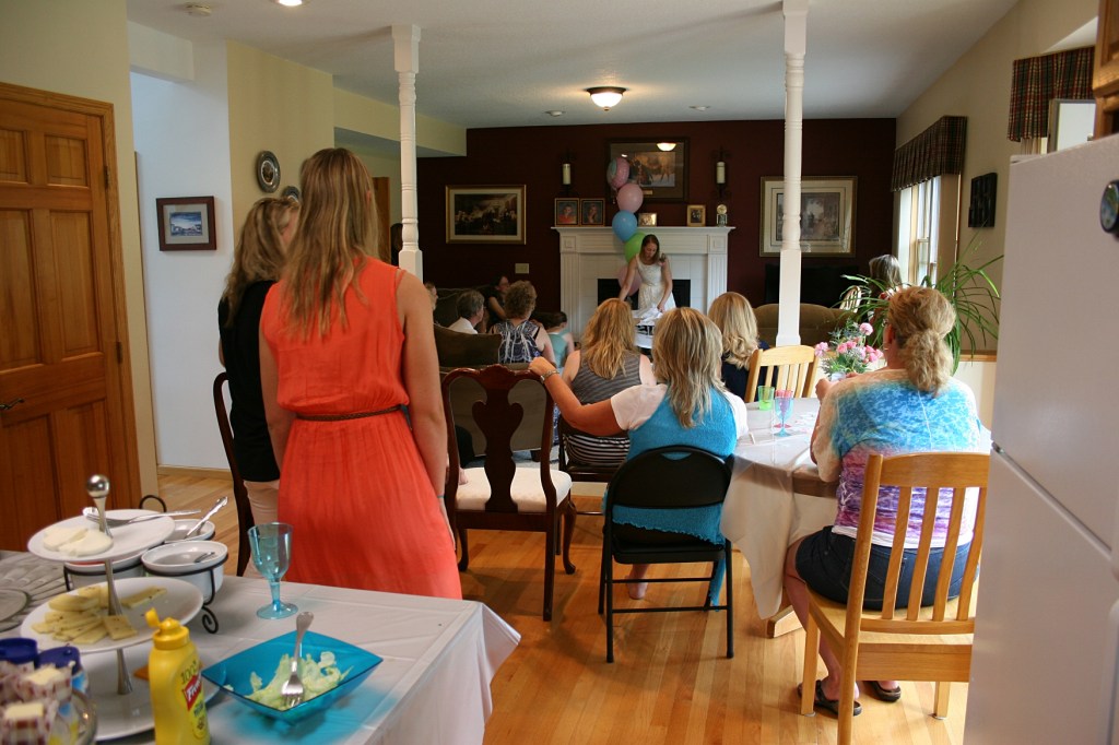 The wonderful family and friends who gathered at my sister-in-law Joanne's house for the bridal shower.