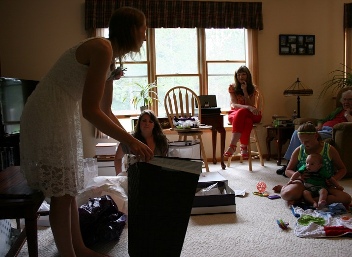 The gift of a clothes hamper prompted me to share that 30-plus years ago, the aunts on my father's side always gifted brides-to-be with a hamper and a bathroom scale.