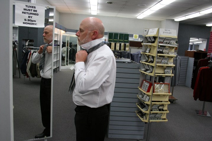 Randy even brought home a leaflet on how to tie ties.