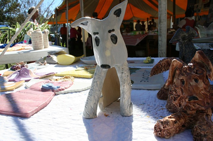 Along with fresh produce and bakes goods and greeting cards (some published by Warner Press with my verses)