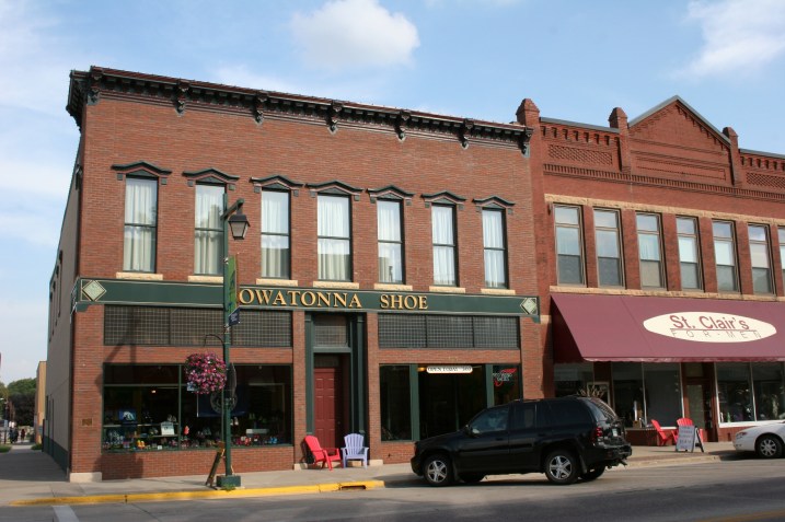 Owatonna Shoe is located to another long-time local business, St. Clair's for Men in the heart of downtown Owatonna.