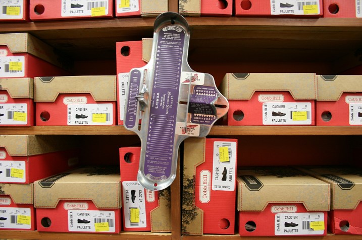 They'll measure your feet at Owatonna Shoe.