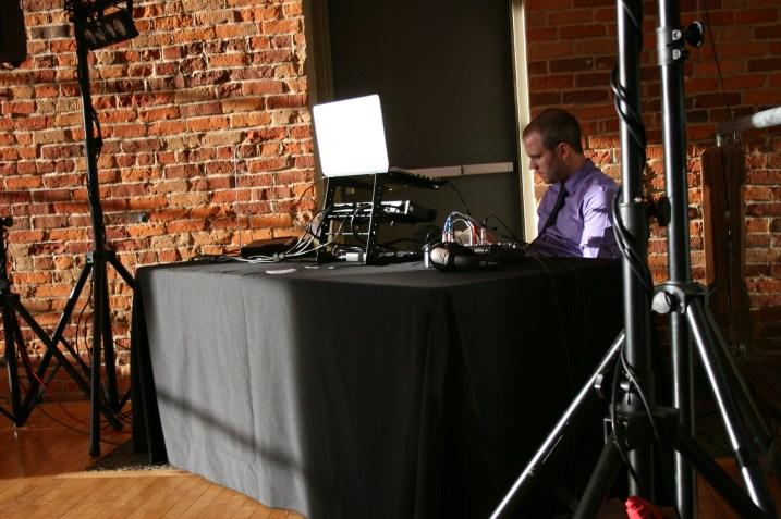 The obliging DJ, Taylor from Taylor Made Tunes.