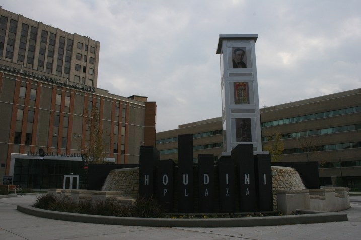 The recently revamped Houdini Plaza, a central gathering spot in downtown Appleton that features summer concerts, etc.