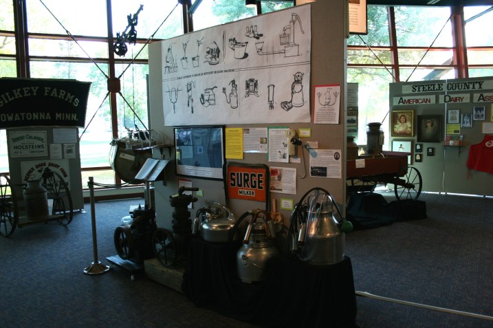 Also familiar, those Surger milkers in the background display.