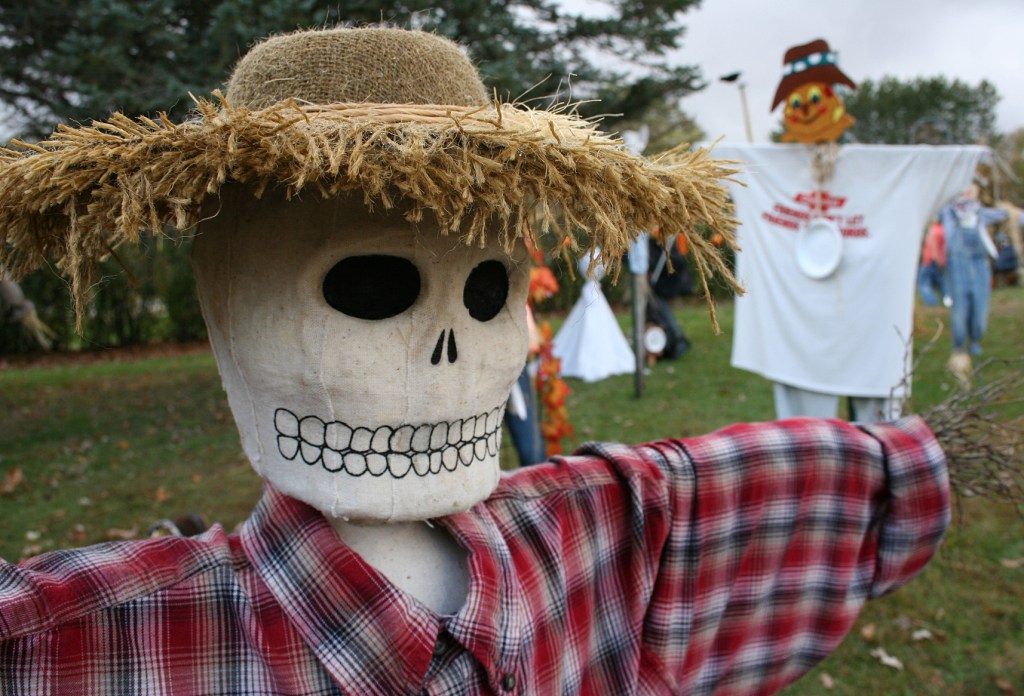 Some of the scarecrows can be a little frightening.